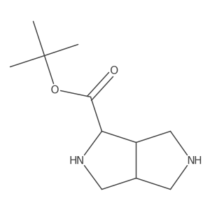 Tert-butyl octahydropyrrolo[3,4-c]pyrrole-1-carboxylate Structure