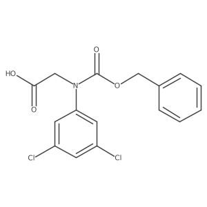 2-{[(Benzyloxy)carbonyl](3,5-dichlorophenyl)amino}acetic acid Structure