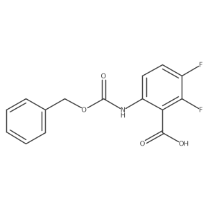 6-{[(Benzyloxy)carbonyl]amino}-2,3-difluorobenzoic acid结构式