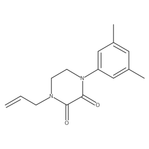 1-(3,5-Dimethylphenyl)-4-prop-2-enylpiperazine-2,3-dione结构式