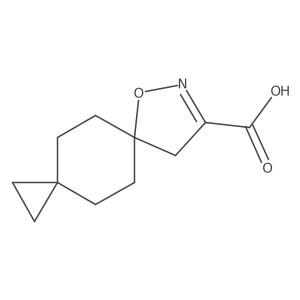 7-Oxa-8-azadispiro[2.2.4^{6}.2^{3}]dodec-8-ene-9-carboxylic acid Structure