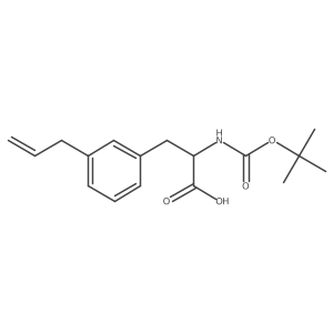 (2R)-2-{[(tert-butoxy)carbonyl]amino}-3-[3-(prop-2-en-1-yl)phenyl]propanoic acid结构式