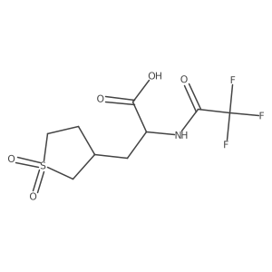 3-(1,1-Dioxo-1lambda6-thiolan-3-yl)-2-(2,2,2-trifluoroacetamido)propanoic acid Structure