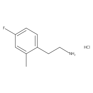 2-(4-Fluoro-2-methylphenyl)ethan-1-amine hydrochloride Structure