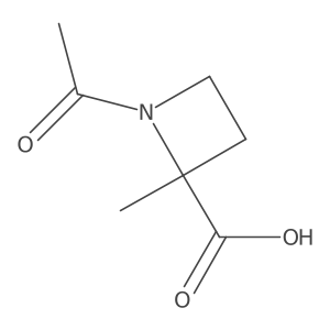 1-Acetyl-2-methylazetidine-2-carboxylic acid结构式