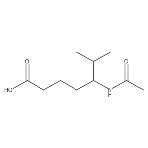 5-Acetamido-6-methylheptanoic acid Structure