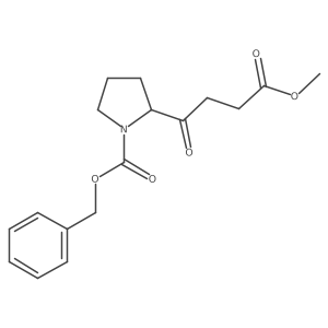 Benzyl 2-(4-methoxy-4-oxobutanoyl)pyrrolidine-1-carboxylate Structure