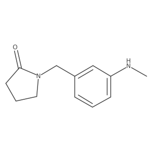 1-{[3-(Methylamino)phenyl]methyl}pyrrolidin-2-one Structure