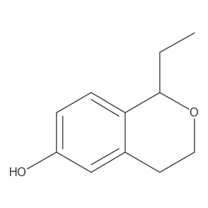 1-ethyl-3,4-dihydro-1H-2-benzopyran-6-ol Structure