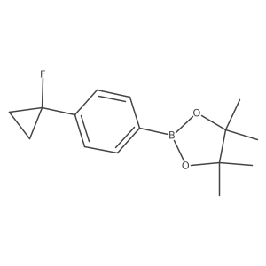 2-(4-(1-Fluorocyclopropyl)phenyl)-4,4,5,5-tetramethyl-1,3,2-dioxaborolane Structure
