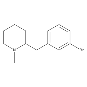 2-(3-Bromobenzyl)-1-methylpiperidine Structure