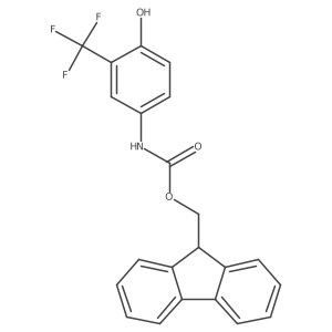 (9H-fluoren-9-yl)methyl N-[4-hydroxy-3-(trifluoromethyl)phenyl]carbamate Structure