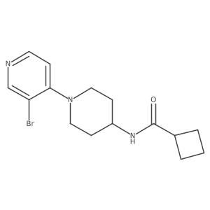 N-[1-(3-bromopyridin-4-yl)piperidin-4-yl]cyclobutanecarboxamide Structure