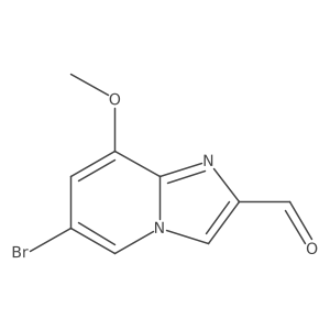 6-Bromo-8-methoxyimidazo[1,2-A]pyridine-2-carbaldehyde结构式