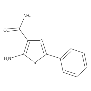 5-Amino-2-phenyl-1,3-thiazole-4-carboxamide结构式