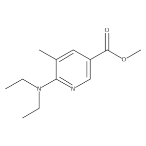 Methyl 6-(diethylamino)-5-methylnicotinate Structure