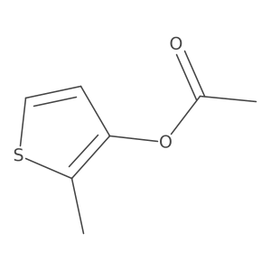Thiophene-3-ol, 2-methyl-, 3-acetate Structure