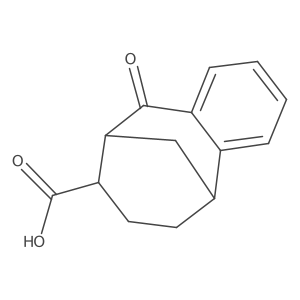 rel-(5R,8R,9R)-5,6,7,8,9,10-Hexahydro-10-oxo-5,9-methanobenzocyclooctene-8-carboxylic acid结构式