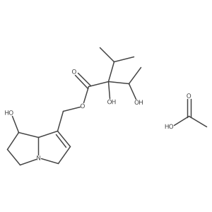Intermedine monoacetate Structure