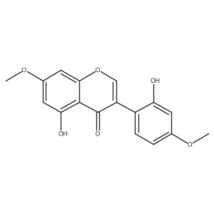 2',5-Dihydroxy-4',7-dimethoxyisoflavone Structure