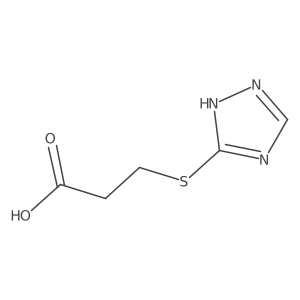 3-(1H-1,2,4-Triazol-3-ylsulfanyl)propanoic acid结构式