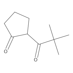 2-(2,2-Dimethylpropanoyl)cyclopentan-1-one结构式