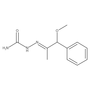 2-(2-Methoxy-1-methyl-2-phenylethylidene)hydrazinecarboxamide结构式
