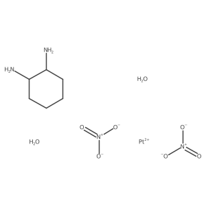 (SP-4-2-(trans))-Diaqua(1,2-cyclohexanediamine-N,N')platinum (2+)结构式