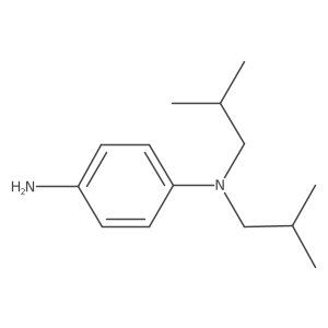 N1,N1-bis(2-methylpropyl)benzene-1,4-diamine结构式