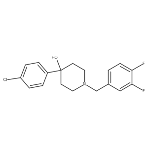4-(4-Chlorophenyl)-1-[(3,4-difluorophenyl)methyl]piperidin-4-ol结构式