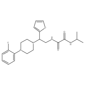 N1-(2-(4-(2-fluorophenyl)piperazin-1-yl)-2-(furan-2-yl)ethyl)-N2-isopropyloxalamide结构式