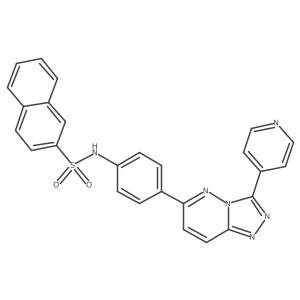 N-(4-(3-(pyridin-4-yl)-[1,2,4]triazolo[4,3-b]pyridazin-6-yl)phenyl)naphthalene-2-sulfonamide Structure