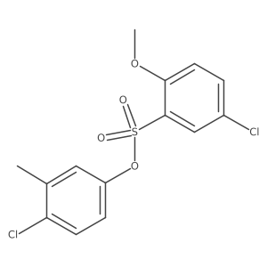 4-Chloro-3-methylphenyl 5-chloro-2-methoxybenzene-1-sulfonate Structure