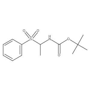 tert-butyl N-[1-(benzenesulfonyl)ethyl]carbamate Structure
