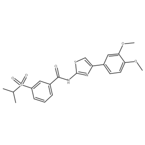 N-(4-(3,4-dimethoxyphenyl)thiazol-2-yl)-3-(isopropylsulfonyl)benzamide结构式