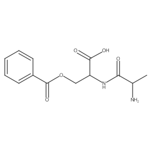 L-Alanyl-O-benzoyl-L-serine结构式