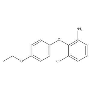 3-Chloro-2-(4-ethoxyphenoxy)aniline结构式
