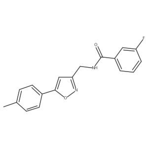 3-fluoro-N-((5-(p-tolyl)isoxazol-3-yl)methyl)benzamide Structure