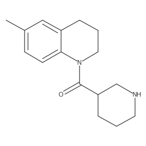 (3,4-Dihydro-6-methyl-1(2H)-quinolinyl)-3-piperidinylmethanone Structure