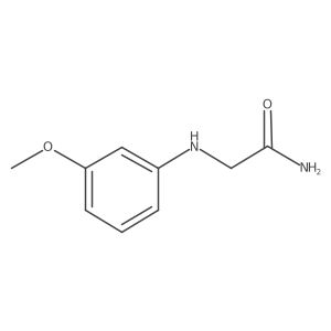 2-((3-Methoxyphenyl)amino)acetamide结构式