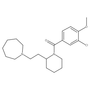 1-{2-[1-(3-Chloro-4-methoxybenzoyl)piperidin-2-yl]ethyl}azepane结构式