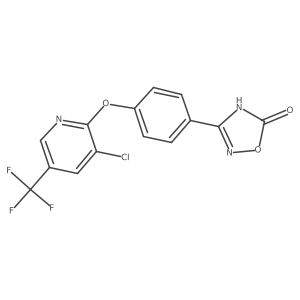 3-(4-(3-Chloro-5-(trifluoromethyl)-2-pyridyloxy)phenyl)-1,2,4-oxadiazolin-5-one Structure