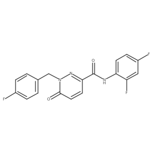 N-(2,4-difluorophenyl)-1-[(4-fluorophenyl)methyl]-6-oxo-1,6-dihydropyridazine-3-carboxamide结构式