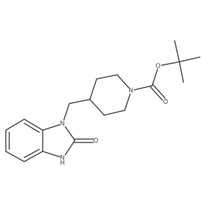 tert-Butyl 4-((2-oxo-2,3-dihydro-1H-benzo[d]imidazol-1-yl)methyl)piperidine-1-carboxylate Structure