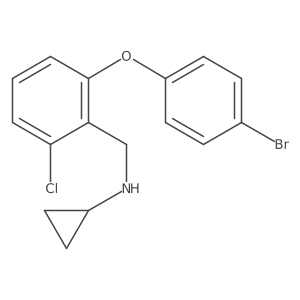 2-(4-Bromophenoxy)-6-chloro-N-cyclopropylbenzenemethanamine Structure