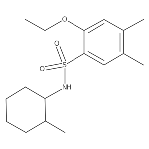 [(2-Ethoxy-4,5-dimethylphenyl)sulfonyl](2-methylcyclohexyl)amine Structure