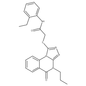 N-(2-ethylphenyl)-2-((5-oxo-4-propyl-4,5-dihydro-[1,2,4]triazolo[4,3-a]quinazolin-1-yl)thio)acetamide Structure