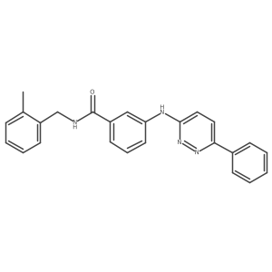 N-[(2-methylphenyl)methyl]-3-[(6-phenylpyridazin-3-yl)amino]benzamide Structure