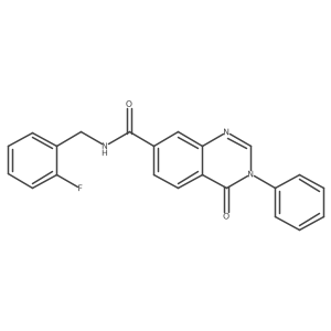 N-(2-fluorobenzyl)-4-oxo-3-phenyl-3,4-dihydroquinazoline-7-carboxamide Structure