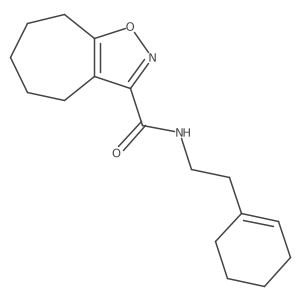 O=C(NCCC1=CCCCC1)c1noc2c1CCCCC2结构式